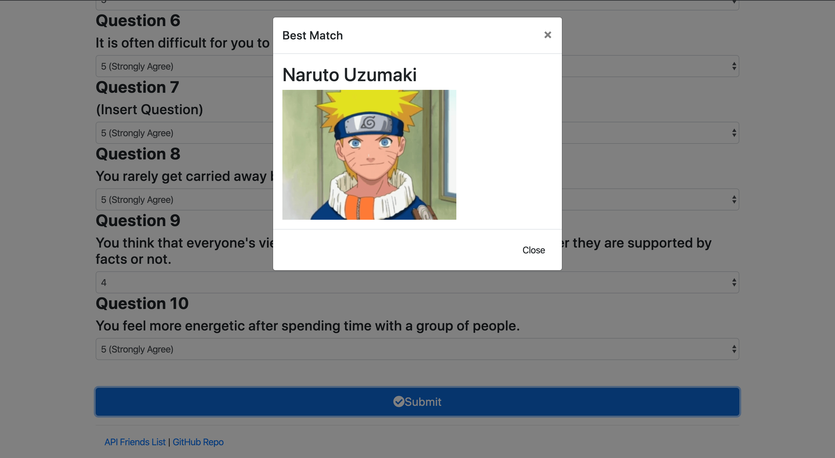 GitHub - EmilioV1/friend-finder: Friend Finder Survey · GitHub