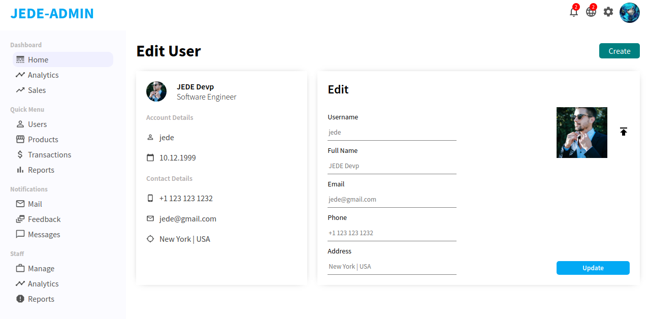 GitHub - JonnathanE/admin-dashboard-react