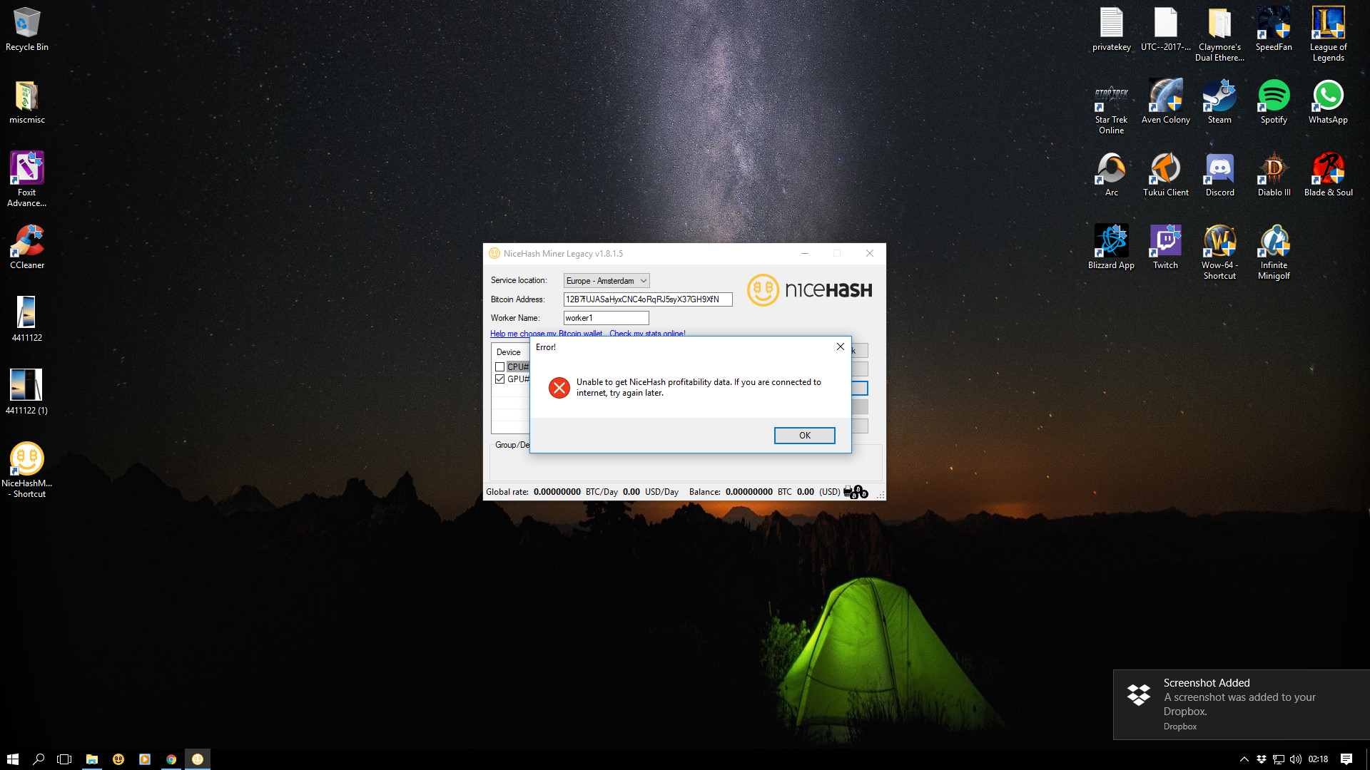 Problem with Legacy 1.8.1.5 · Issue #550 · nicehash/NiceHashMiner · GitHub