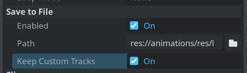 Remove 'Keep Custom Tracks' checkbox when saving animations to file ...