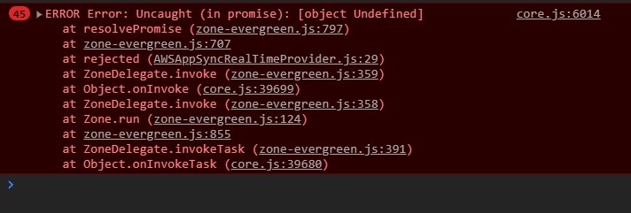 appSync error