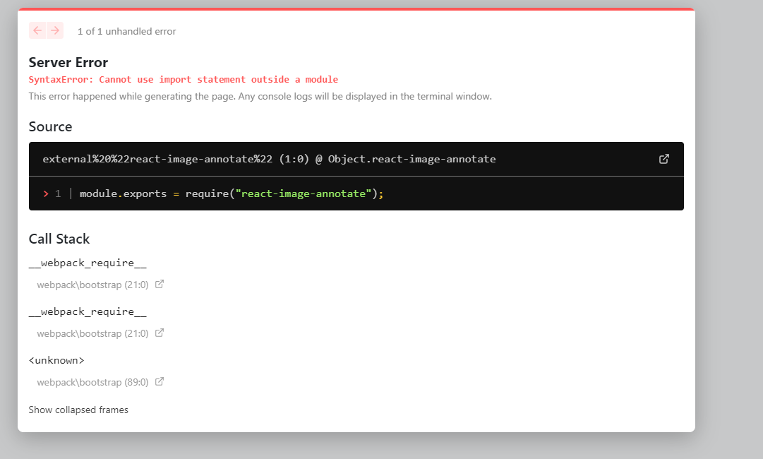 Syntaxerror: Cannot Use Import Statement Outside A Module