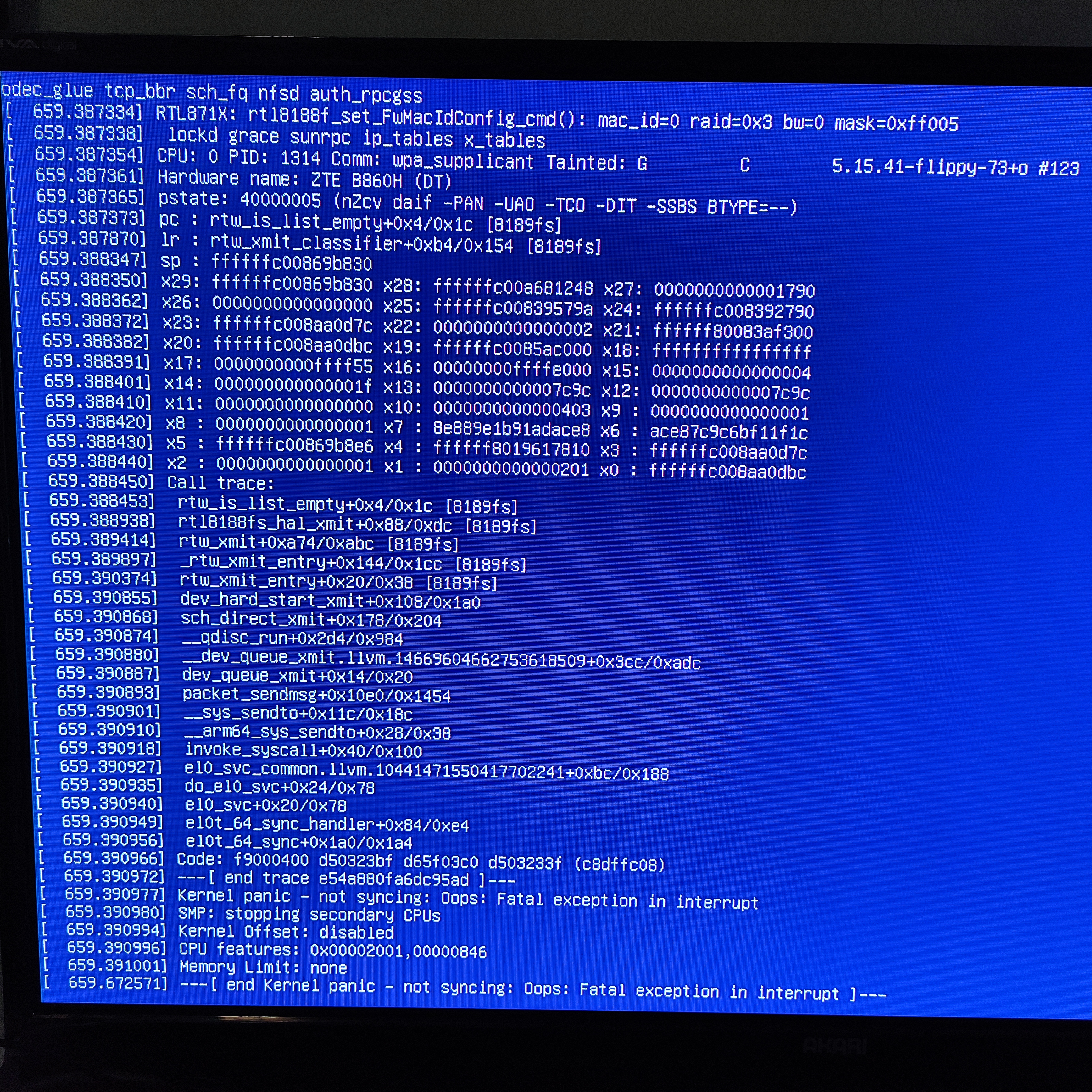 Kernel Panic on B860H · Issue #323 · ophub/amlogic-s9xxx-armbian · GitHub