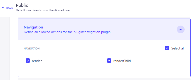 Not possible to access Navigation for Public role using GraphQL · Issue ...