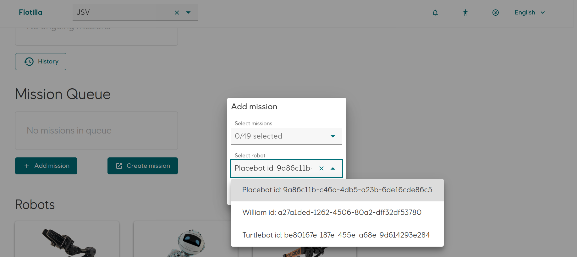 Remove robot id from schedule mission dialog · Issue #756 · equinor ...