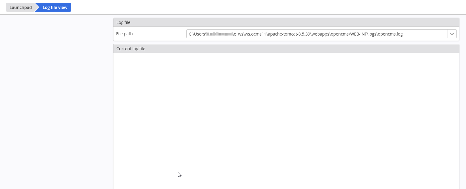 OpenCms 11 RC: Logfile content not shown in Workplace · Issue #639 ...