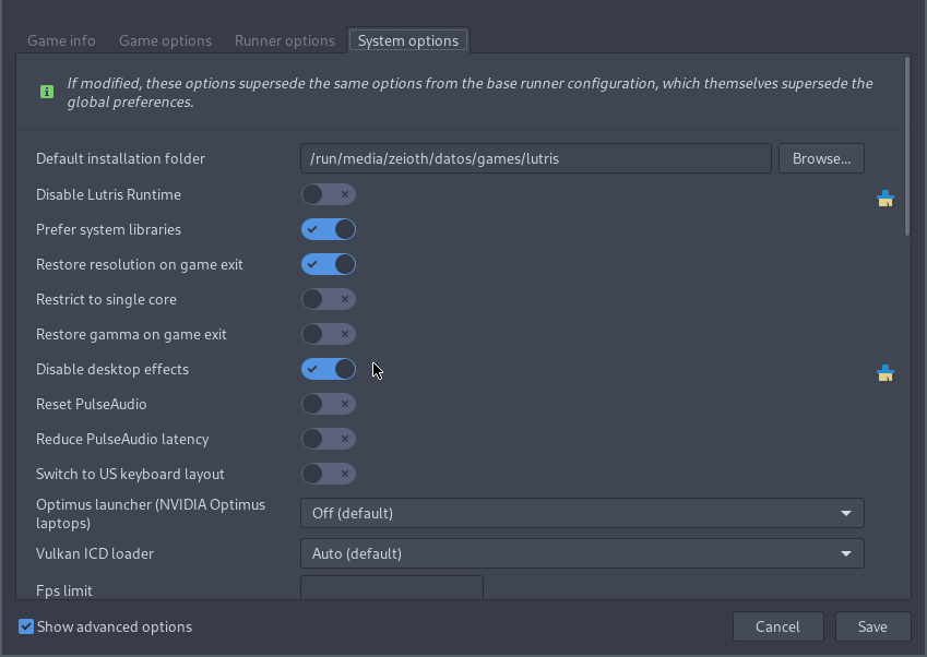 'Disable desktop effects' don't disable · Issue 35 · lutris