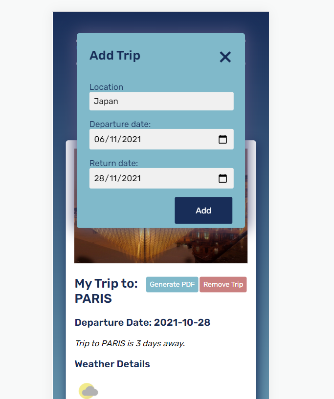GitHub - modext/travel-app: This is the Front End Developer Capstone ...