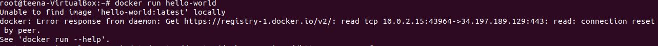 Bugs 7 : docker: Error response from daemon: Get https://registry-1 ...