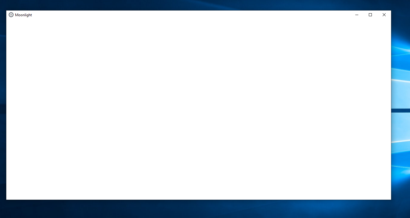 moonlight ui not working and application panel is just white · Issue ...