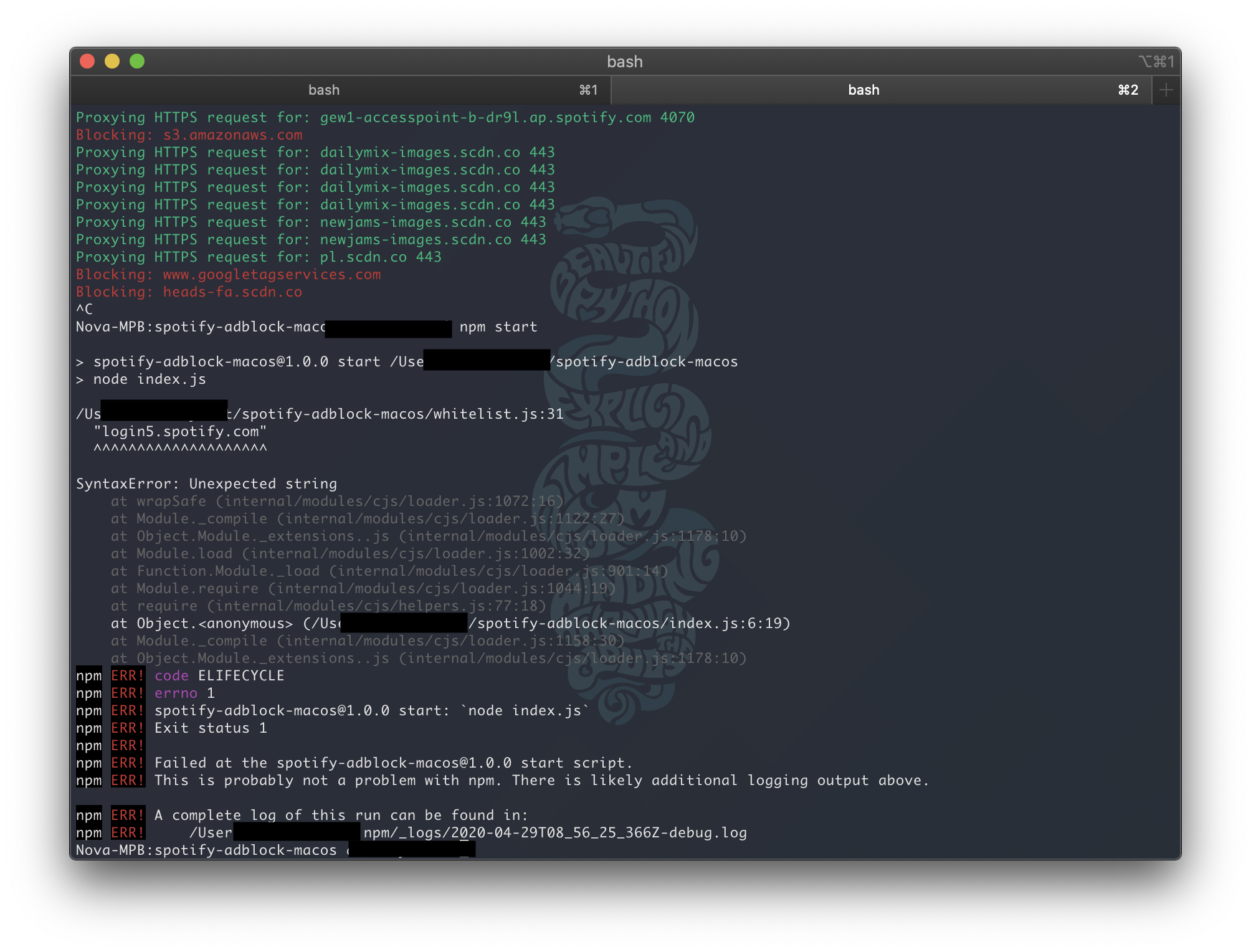 Can t play music issue 3 ananthvivekanand spotify adblock github