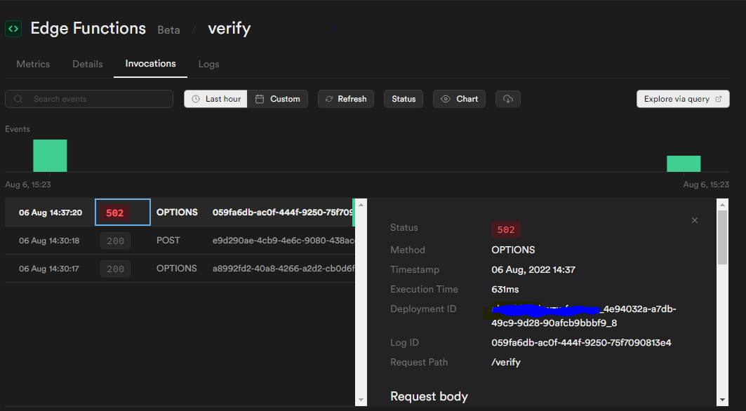 Importing web3 in edge function results to "No 'Access-Control-Allow ...