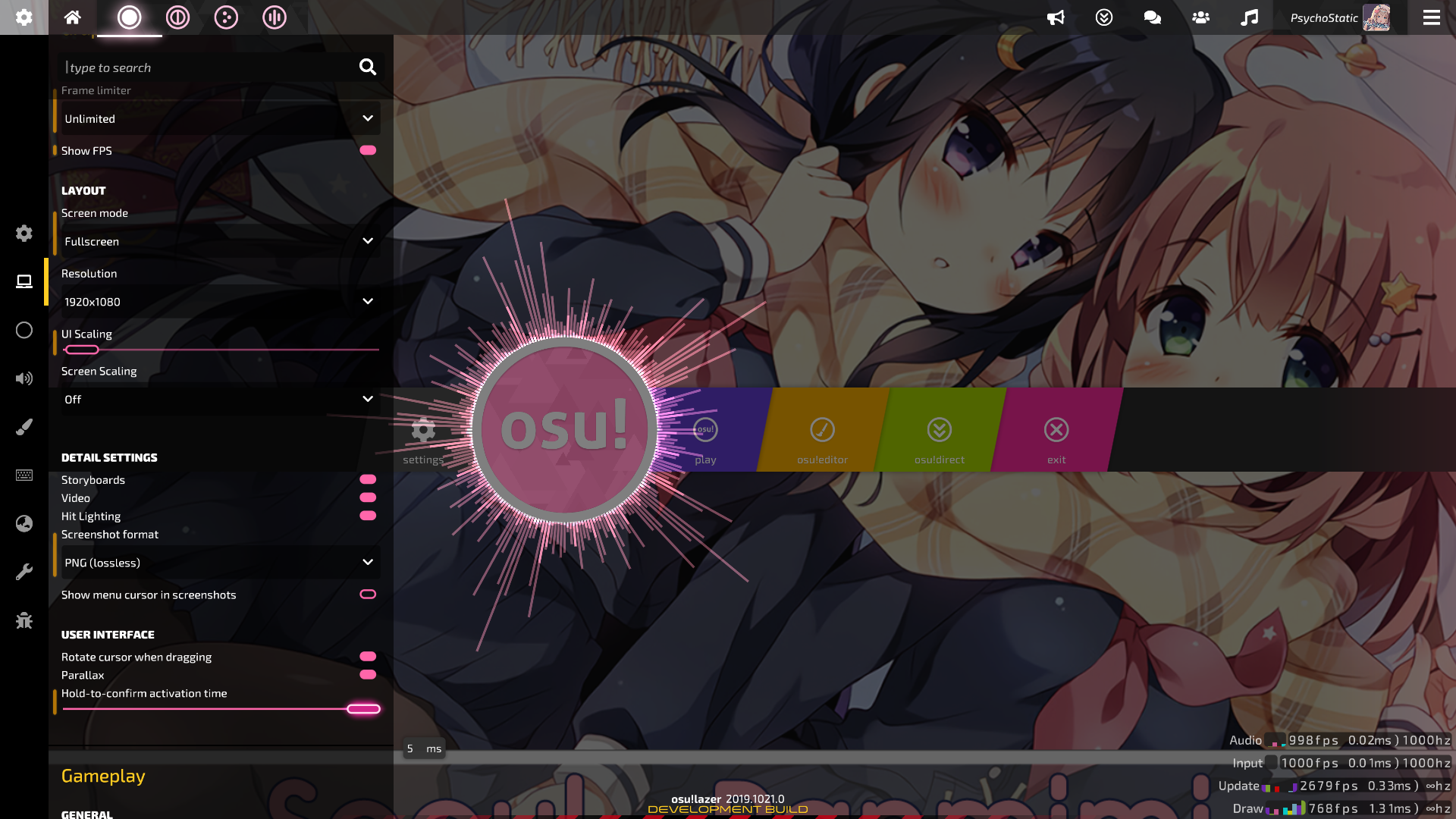 Options menu sliders not showing certain characters · Issue #6566 · ppy ...