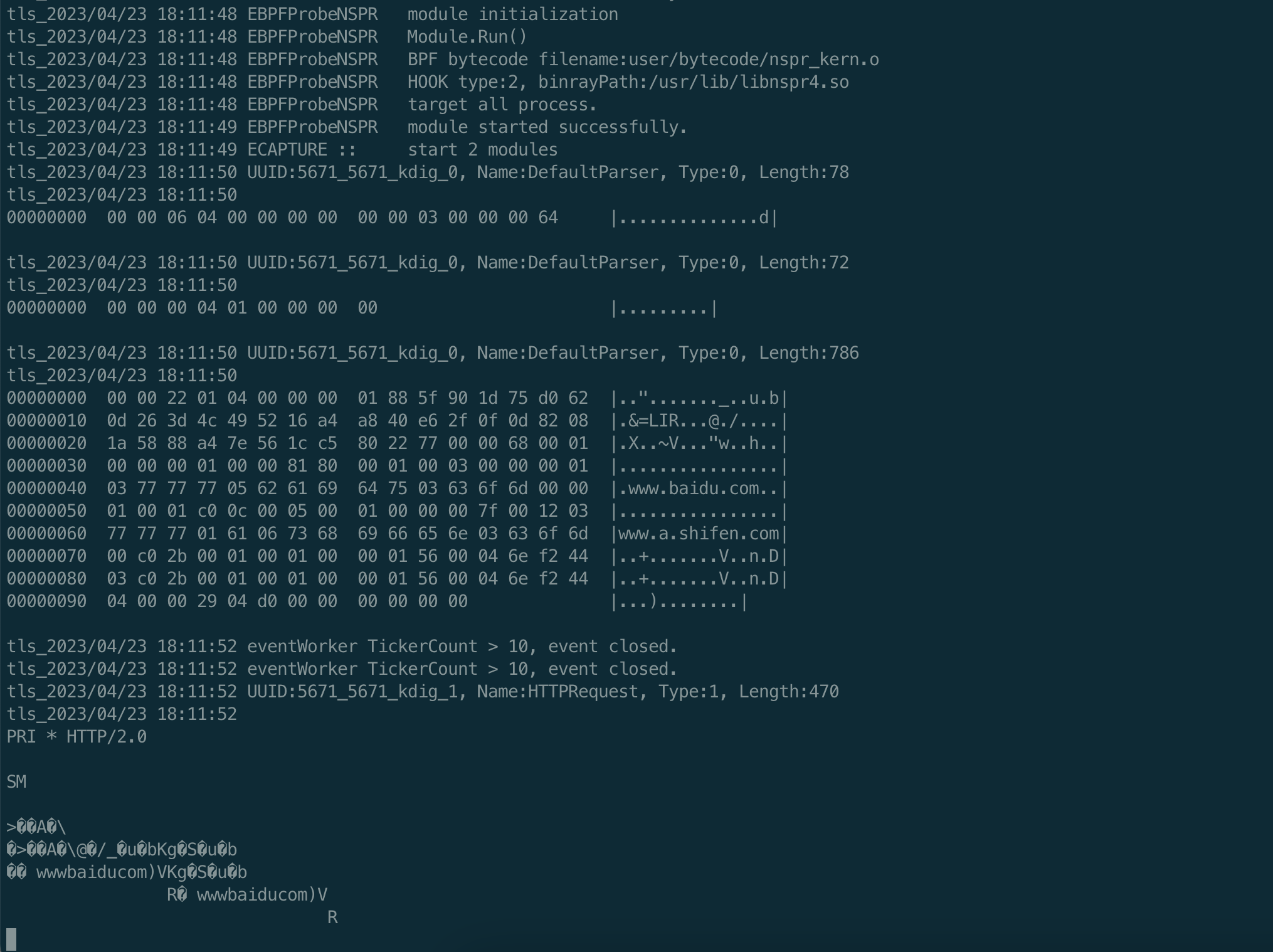 using -w and -i can't get pcap file in tls mode · Issue #353 · gojue ...