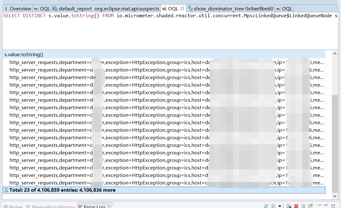 out of memory in MpscLinkedQueue · Issue 1172 · micrometermetrics