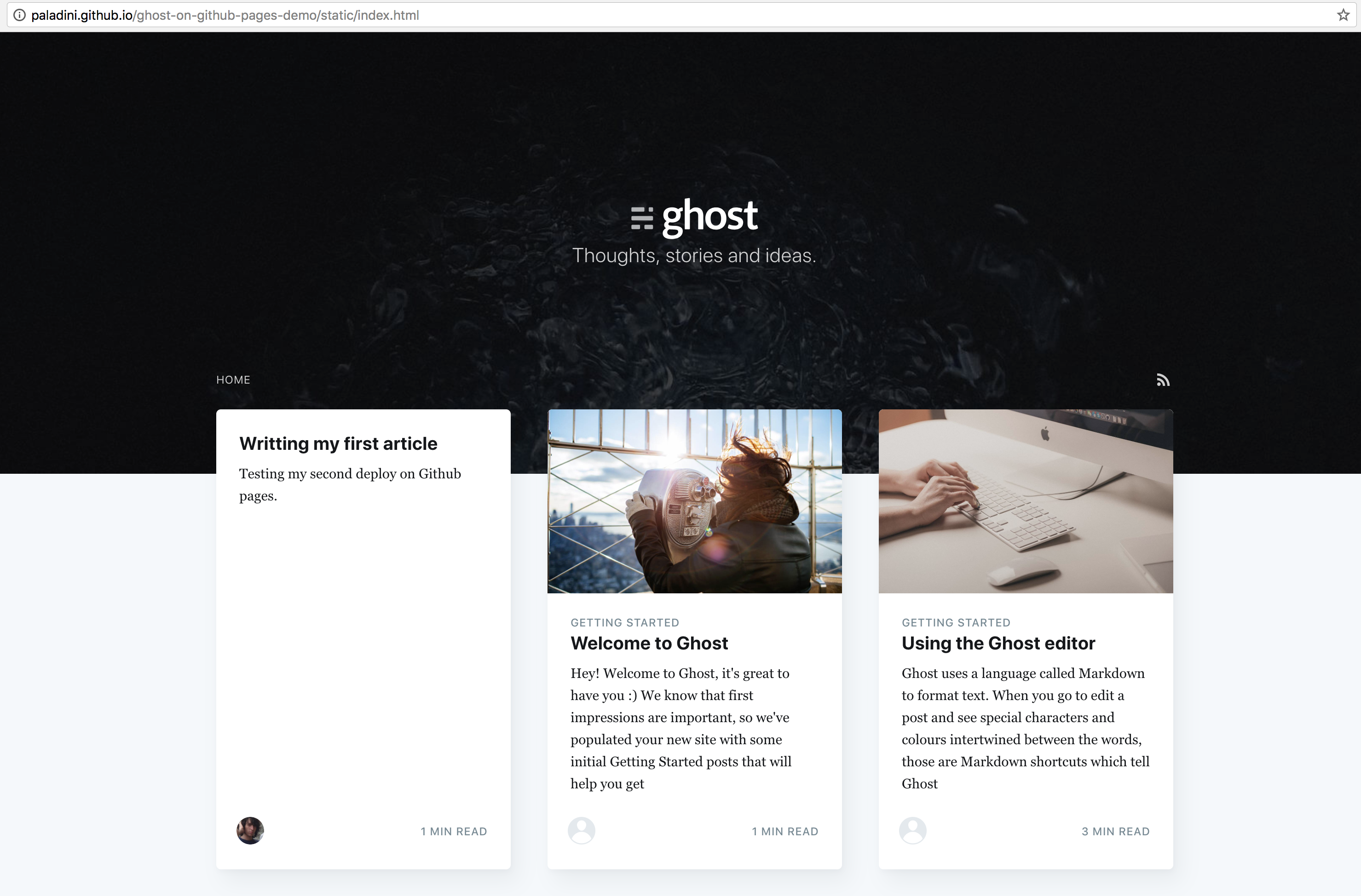 GitHub - huntzhan/ghgh: Ghost + Github