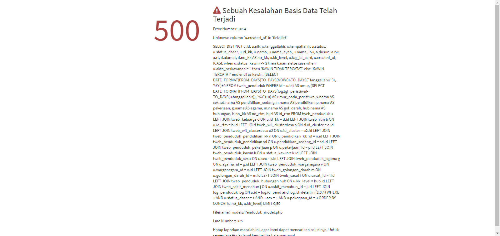 Bug Klik Data Statistik · Issue #2054 · OpenSID/OpenSID · GitHub