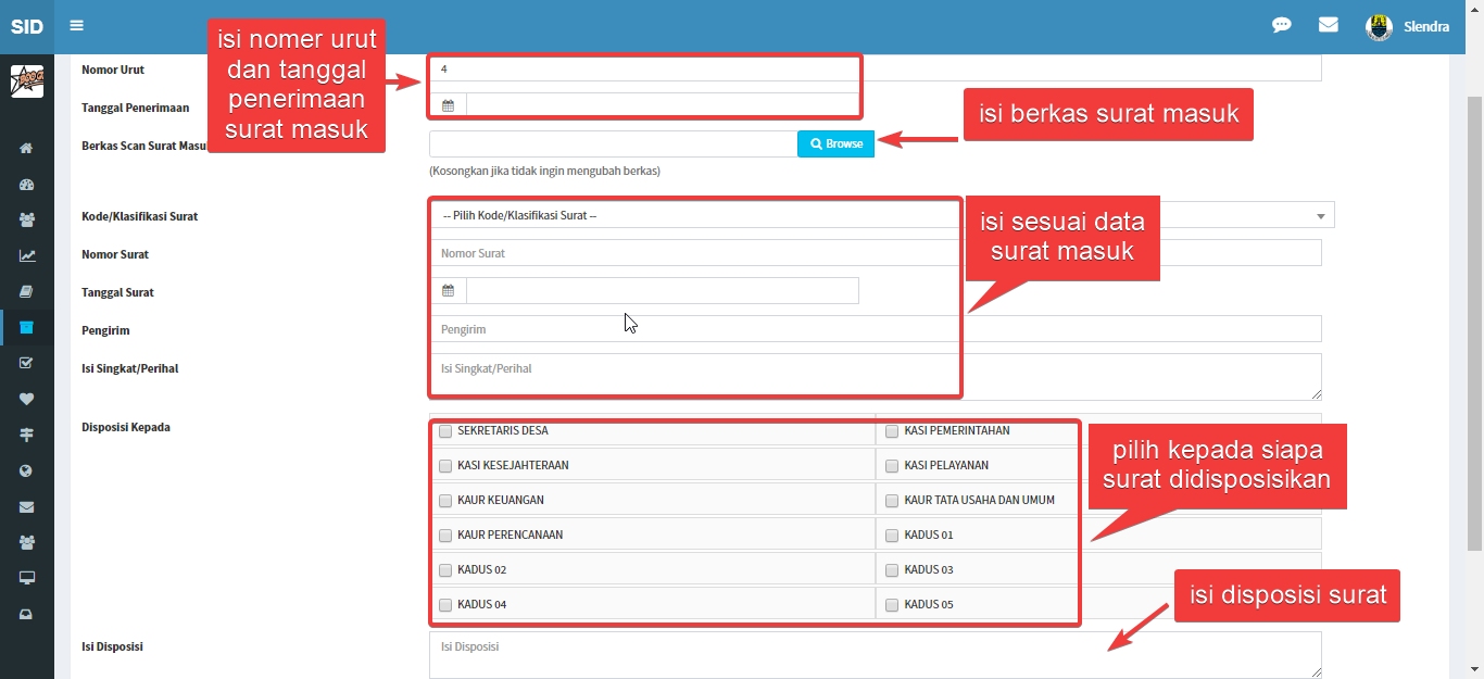 Contoh Kartu Disposisi Surat - Home Design Studio