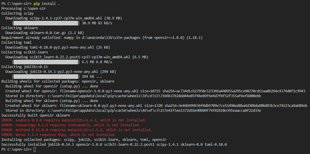 Pip Install Doesn't Work