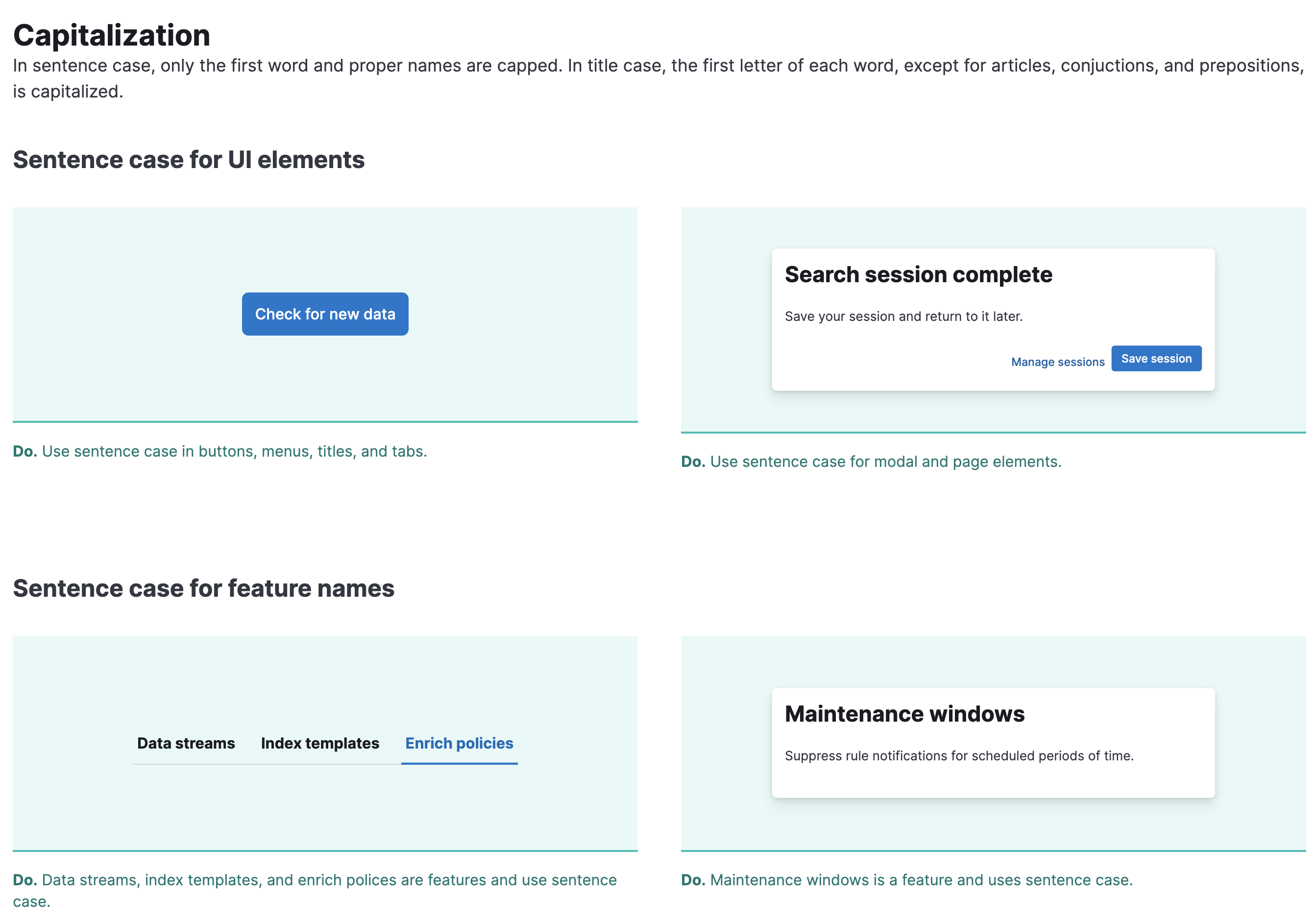 [UX] Consistent capitalization · Issue #166995 · elastic/kibana · GitHub