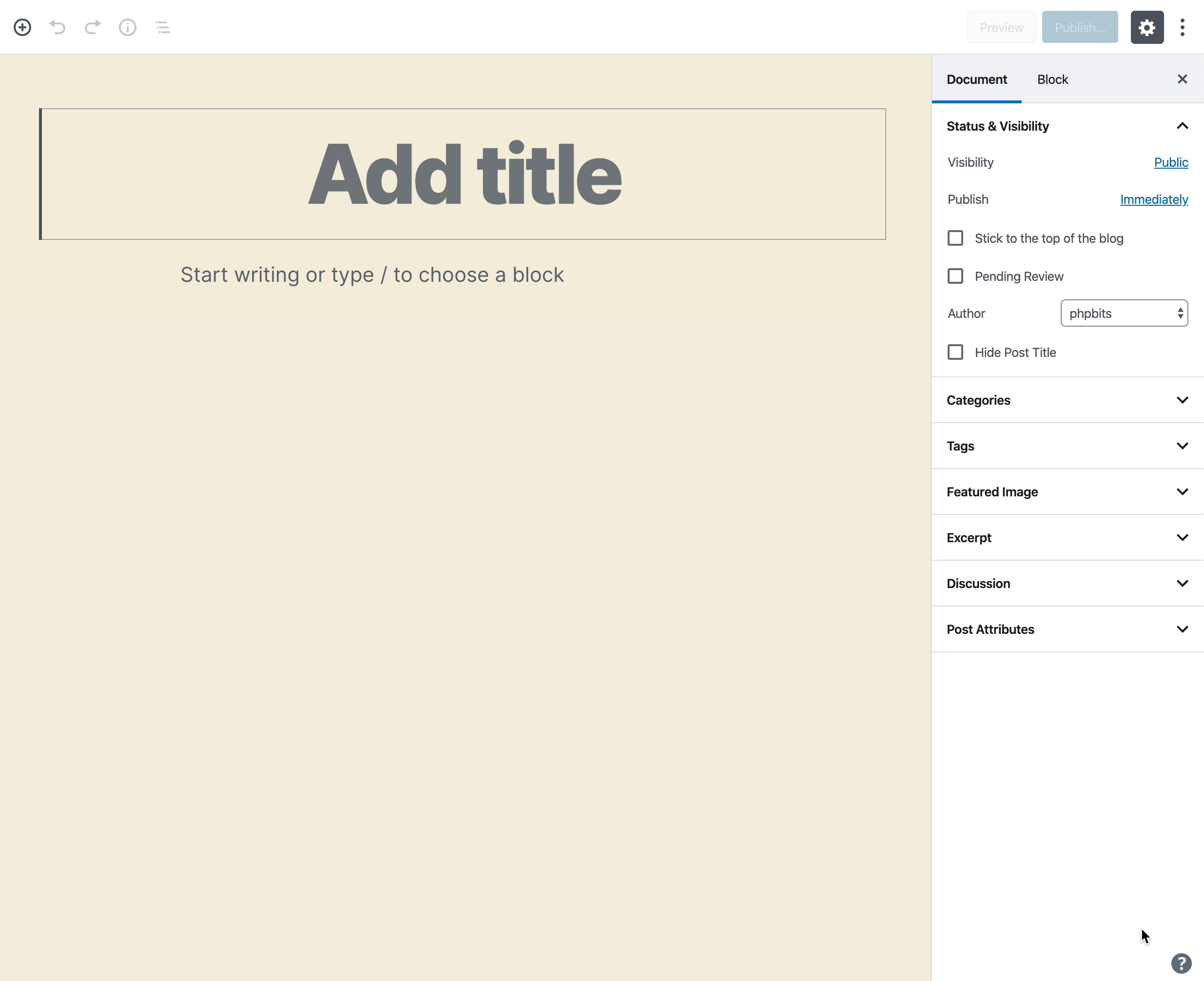 Add About button to check the running Gutenberg block editor version