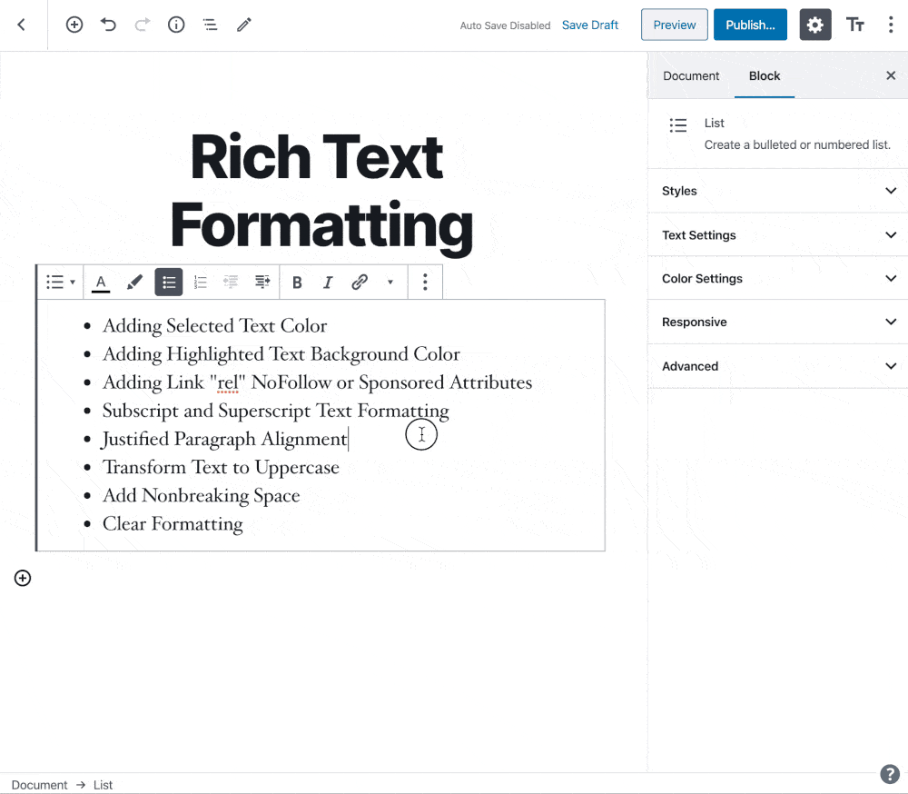 gutenberg-list-block-styles