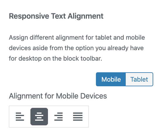 Add Justified Alignment