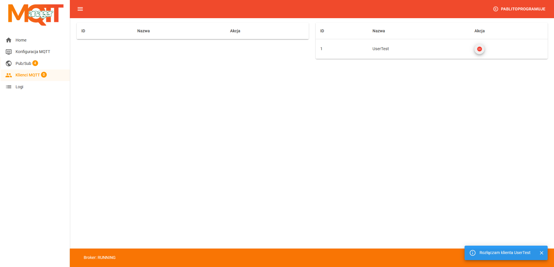 GitHub - pablito97/MQTTManager: MQTTManager is web mqtt aplication to ...