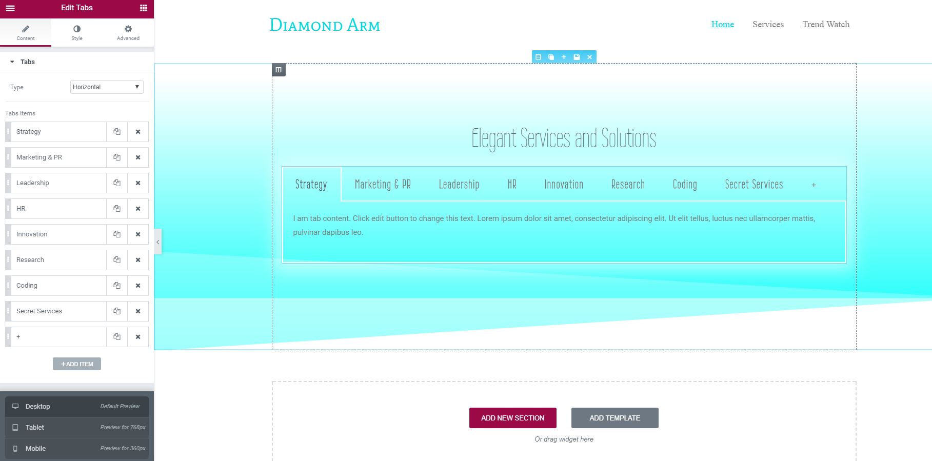 Making tabs (and other) widget more responsive · Issue #2754 ...