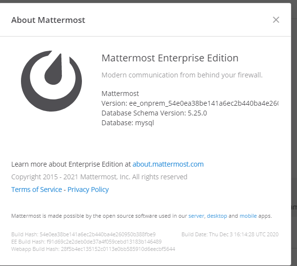 wrong link ！ https://releases.mattermost.com/5.25.7/mattermost-5.25.7 ...
