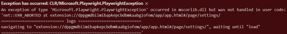 [BUG] Error when trying to reach an extension:// page. · Issue #13519 ...