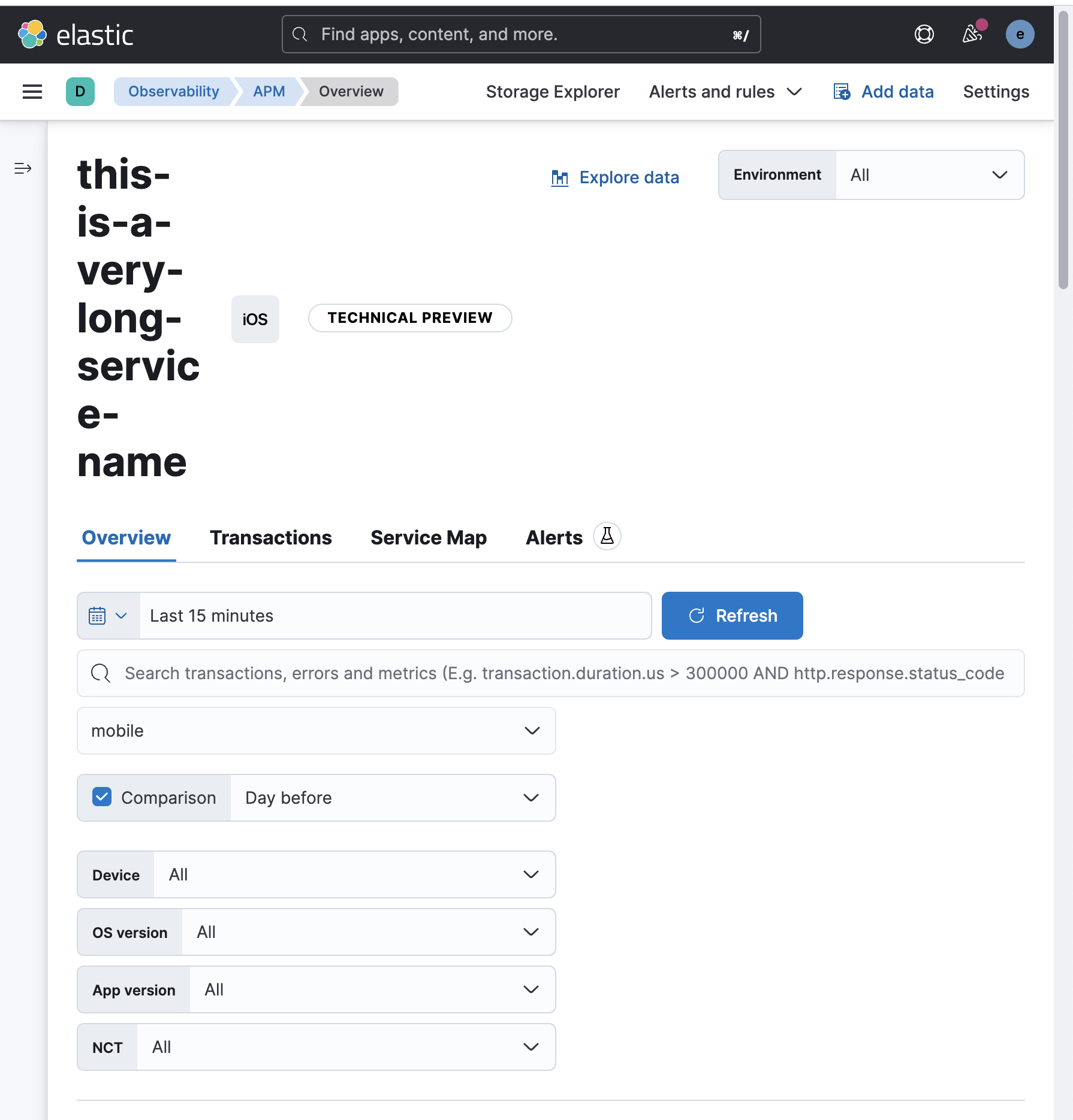 [APM] UX issues for smaller screens when accessing mobile service ...