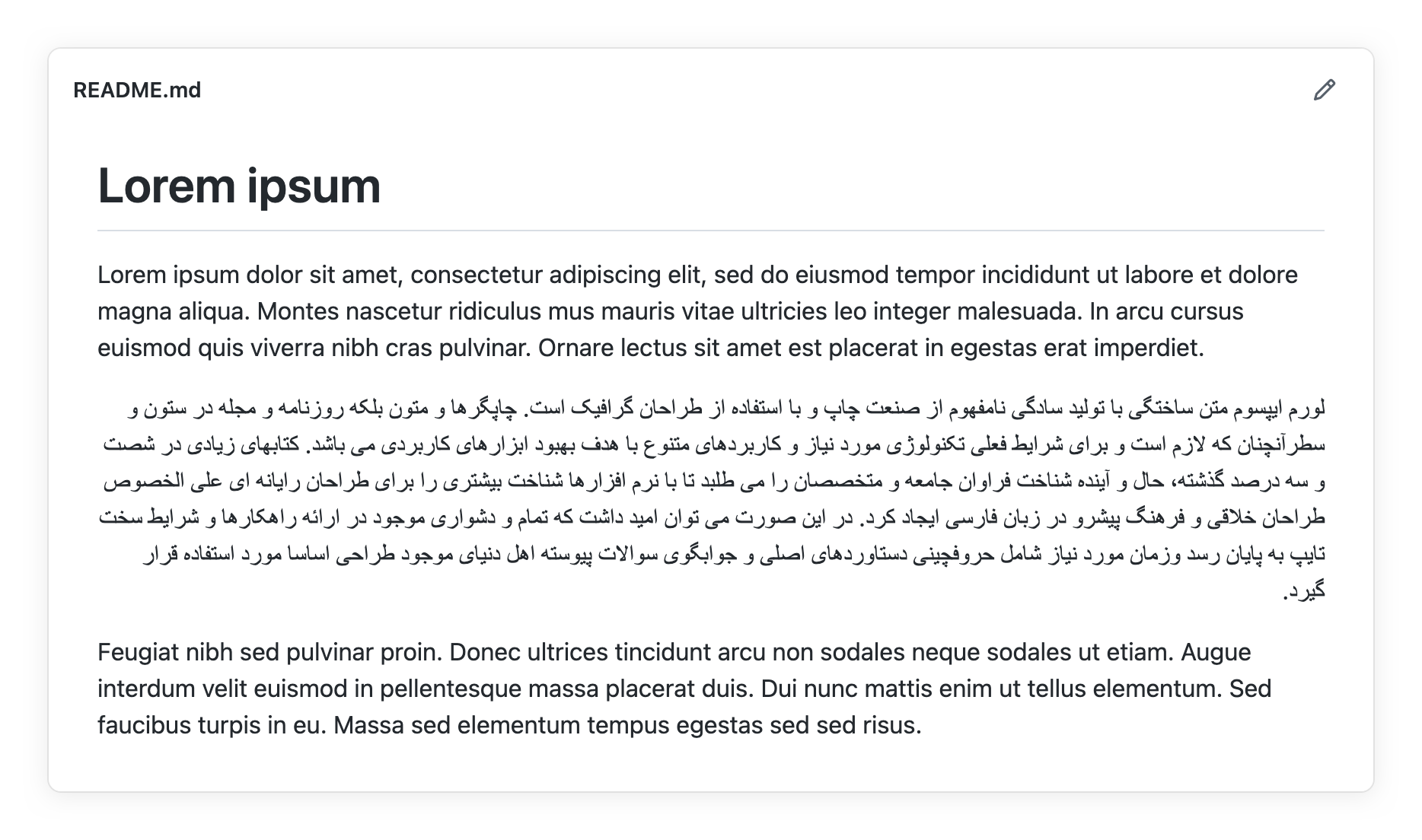 Mixed RTL and LTR languages