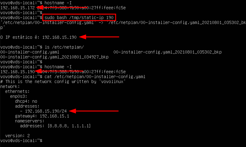 GitHub - Viniciusalopes/static-ip: Shell script to set IP to Ubuntu and ...