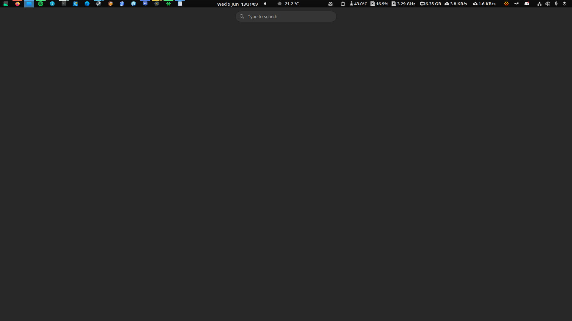 Linux App Empty Window Application overview is blank / empty (doesn't show opened windows and ...