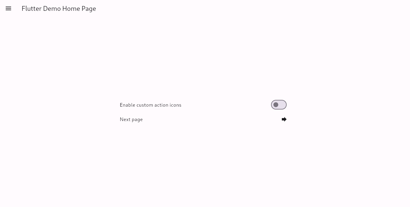 Default Drawer button