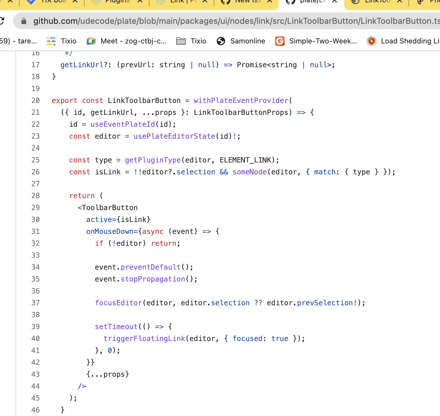 Link Plugin "key" Is not dynamic. And also component is not dynamic ...