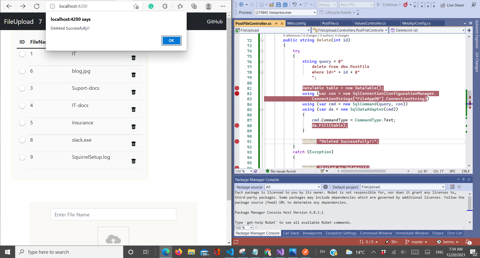 GitHub - belmondoweb/FileUpload: .NET Core Web API and Angular