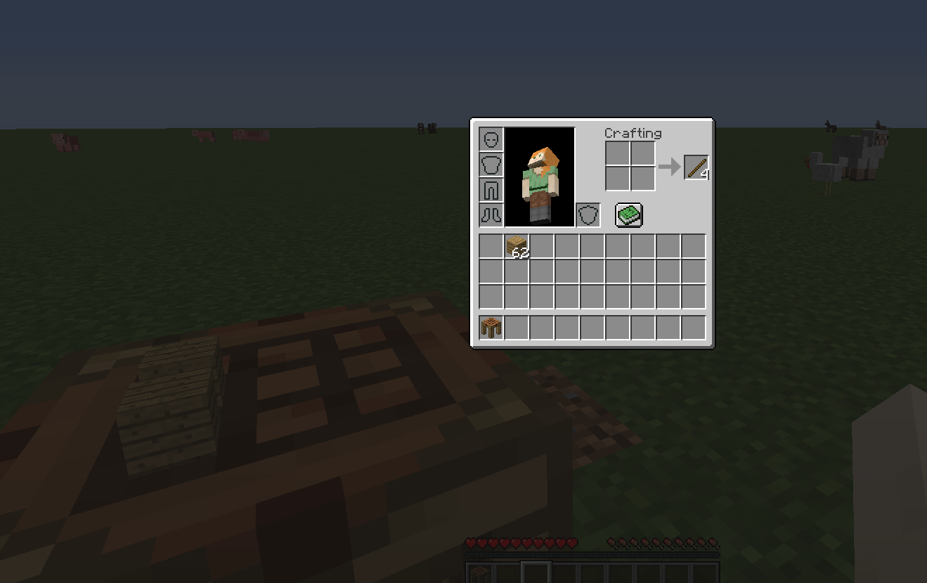 Crafting output from Crafting Station appears in inventory crafting ...