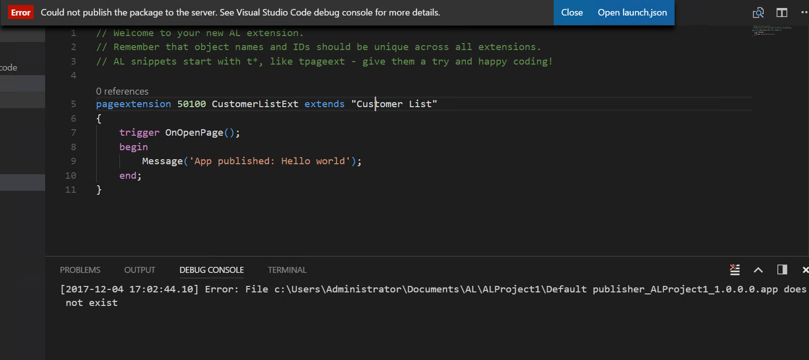 .app file not created · Issue #1039 · microsoft/AL · GitHub