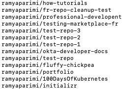 repos with owner name