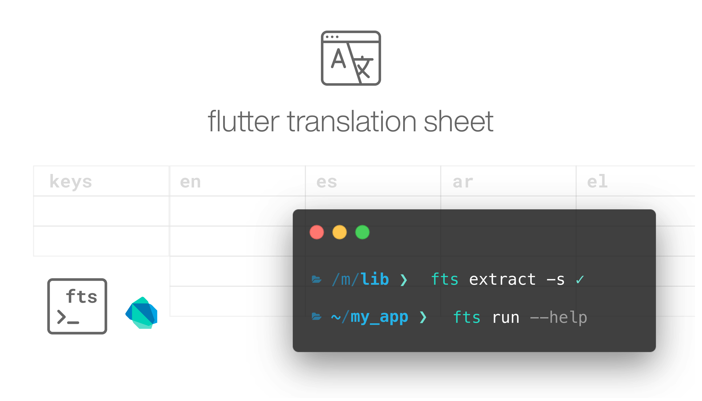 Flutter Tranlsation Sheet header