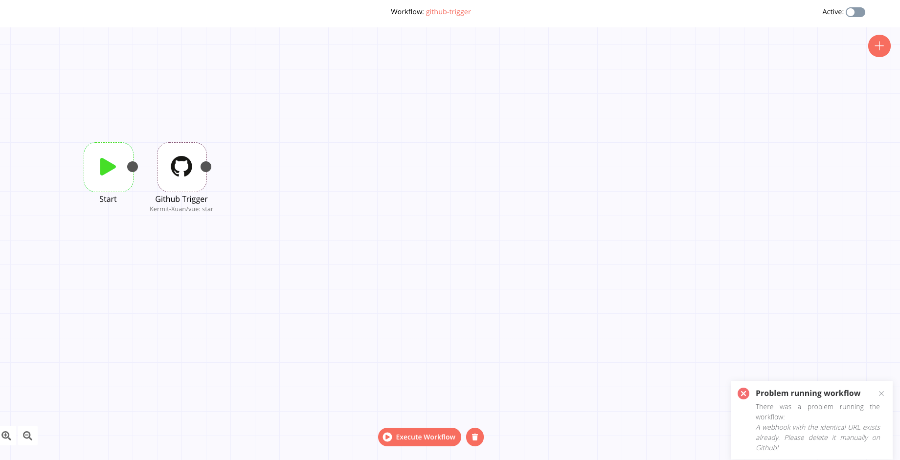 Github Trigger failed to run · Issue #162 · n8n-io/n8n · GitHub