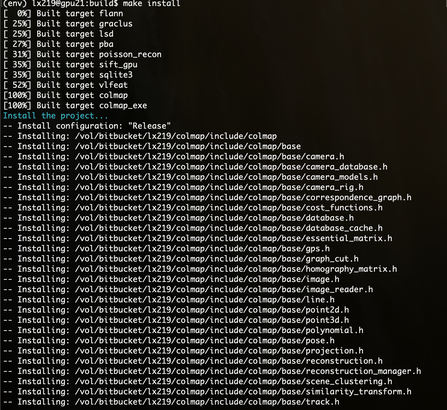 colmap command not found on Ubuntu 18.04 · Issue #933 · colmap/colmap ...
