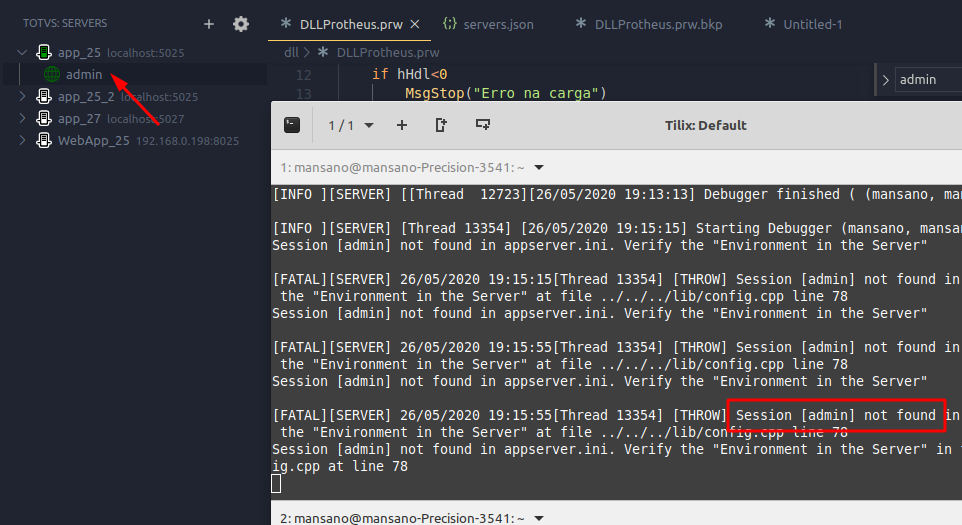 Session [admin] · Issue #392 · totvs/tds-vscode · GitHub