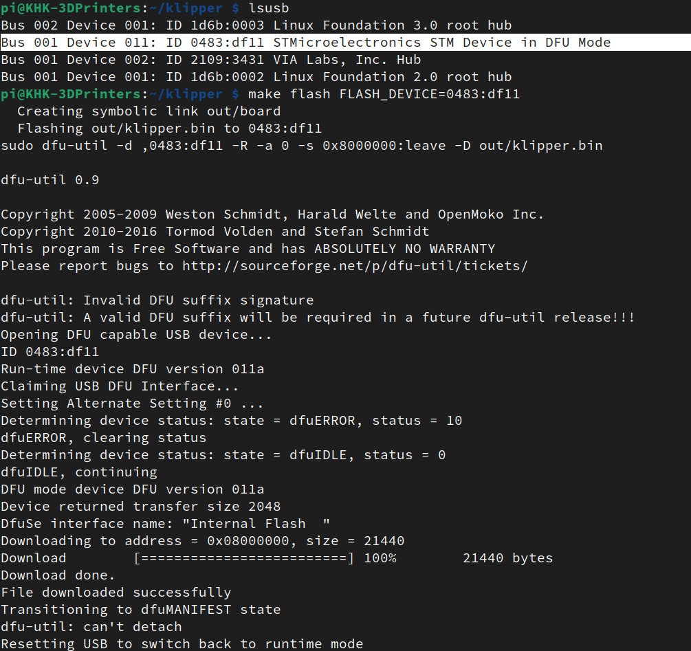 RUMBA32 Flash and button press · Issue #3872 · Klipper3d/klipper · GitHub