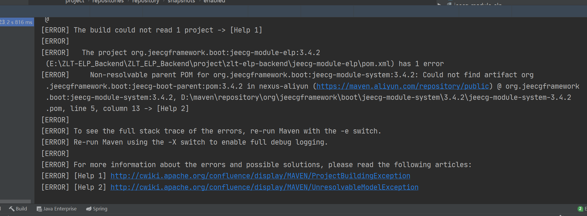 jeecg-boot-parent 3.4.2 打包出现问题 · Issue #4768 · jeecgboot/JeecgBoot · GitHub
