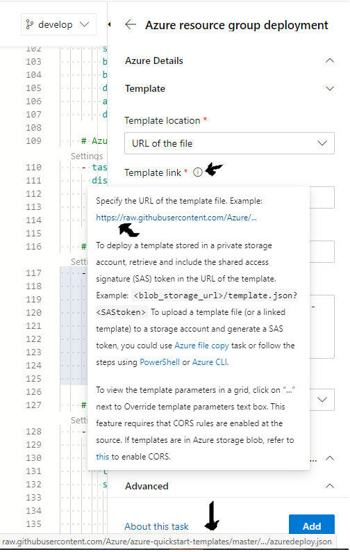 Consider using permalinks when linking ARM templates · Issue #11605 ...