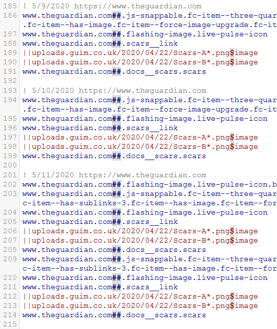 Permanent zapper fails to block images efficiently · Issue 1020