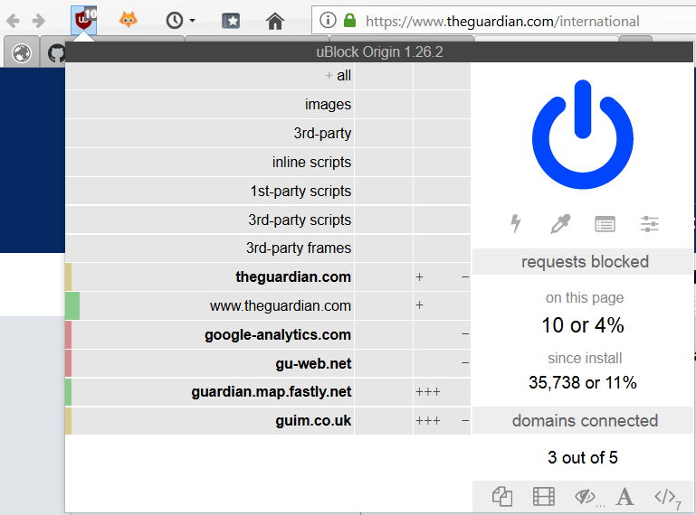 Permanent zapper fails to block images efficiently · Issue 1020